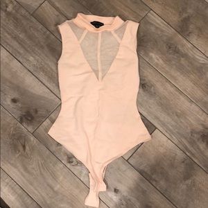 Kendall & Kylie Mesh High Neck Bodysuit